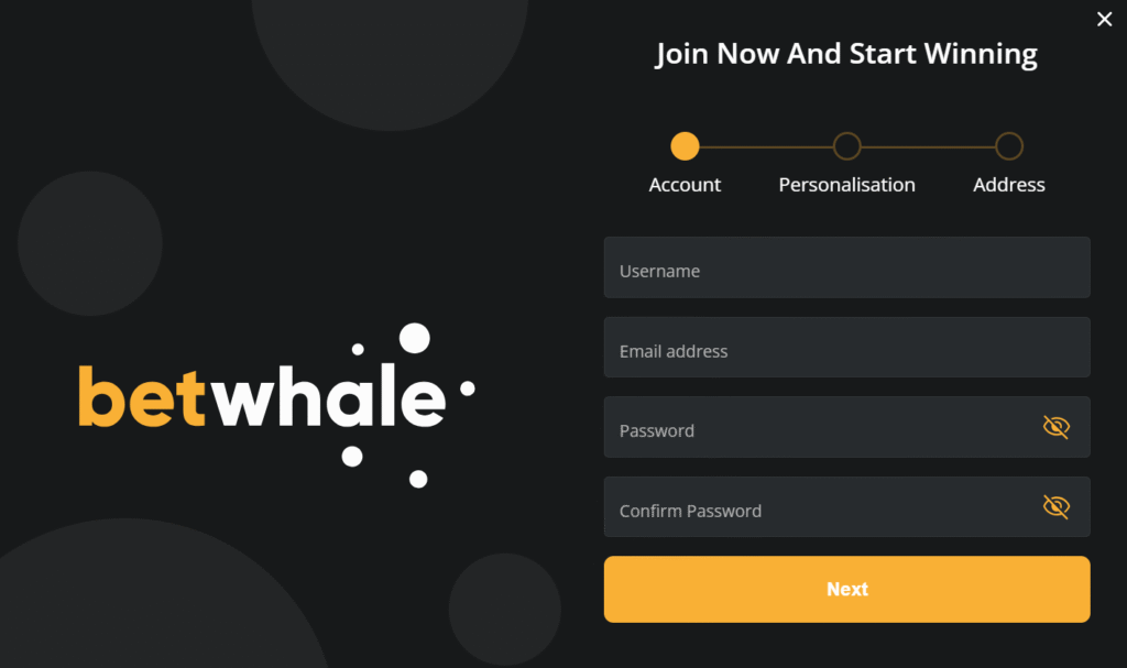 betwhale account login